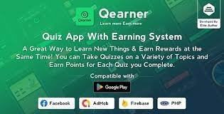 Qearner – Quiz App | Android Quiz game with Earning System + Admin panel-nulled by daddy cod