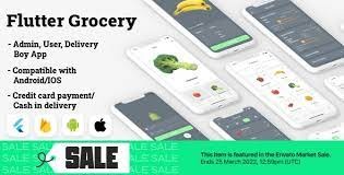 Flutter Grocery: Full Android + iOS eCommerce App (Flutter 2.0 Supported)