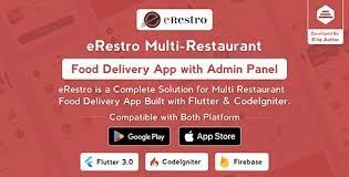 eRestro - Multi Restaurant Flutter App | Food Ordering App with Admin Panel & Restaurant Panel