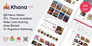 Khana - Multi Resturant Food Ordering, Restaurant Management With Saas And QR Menu Maker